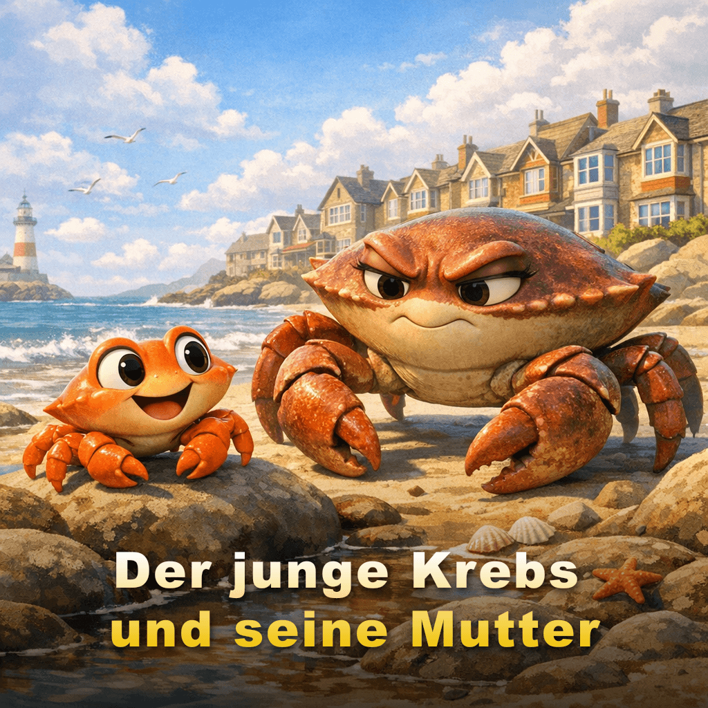 Der junge Krebs und seine Mutter