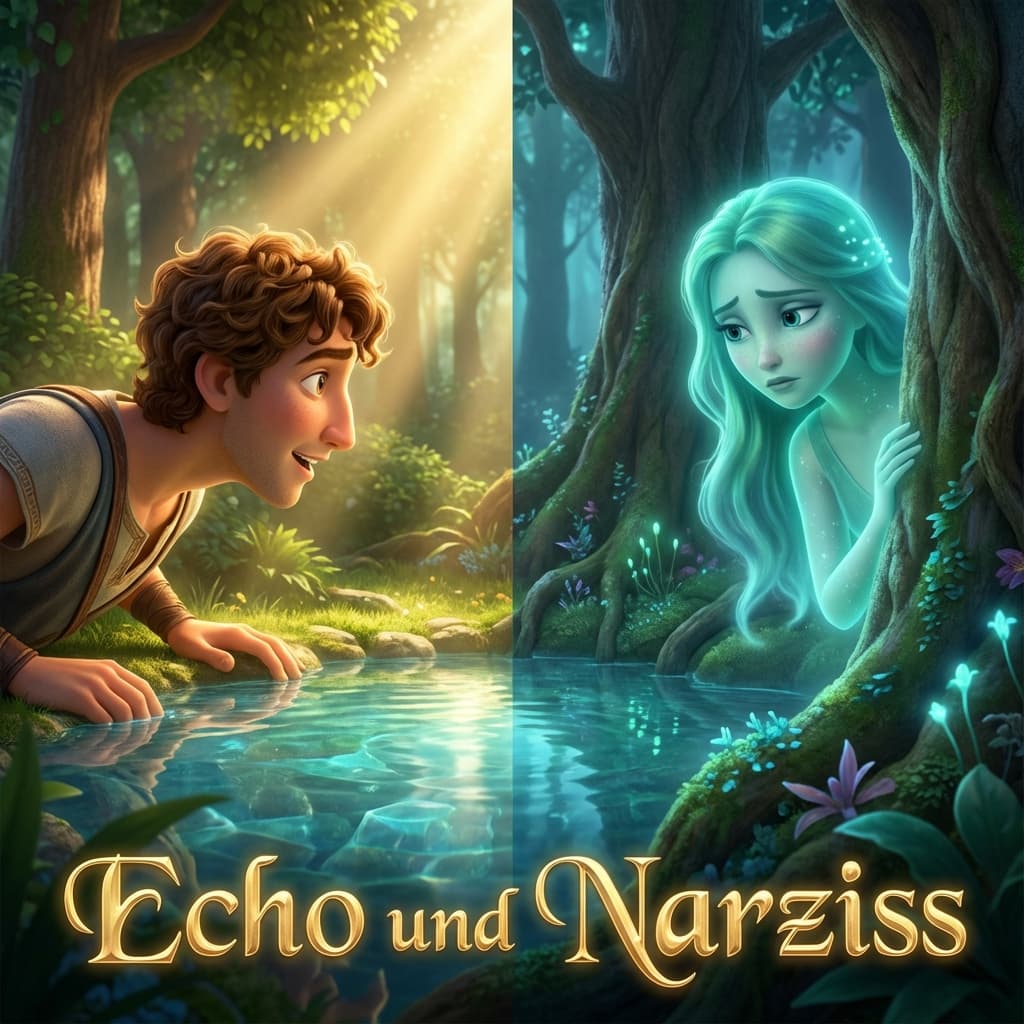 Die Geschichte von Echo und Narziss: Eine Erzählung von Besessenheit und verlorenen Stimmen