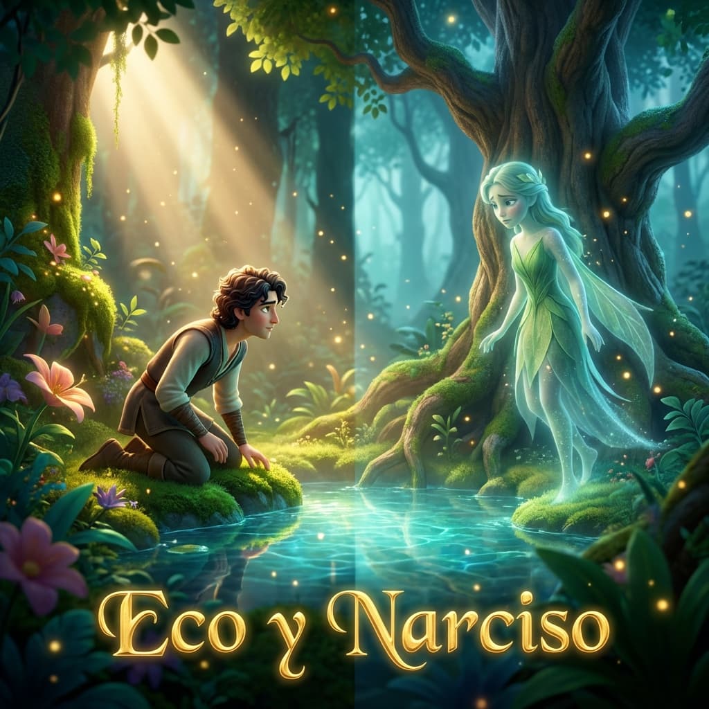 La Historia de Eco y Narciso: Un Cuento de Obsesión y Voces Perdidas