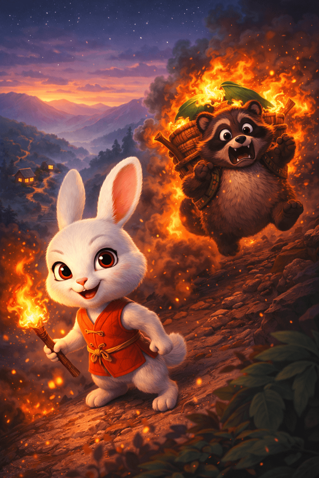 Kachi-Kachi Yama (Crackling Mountain)