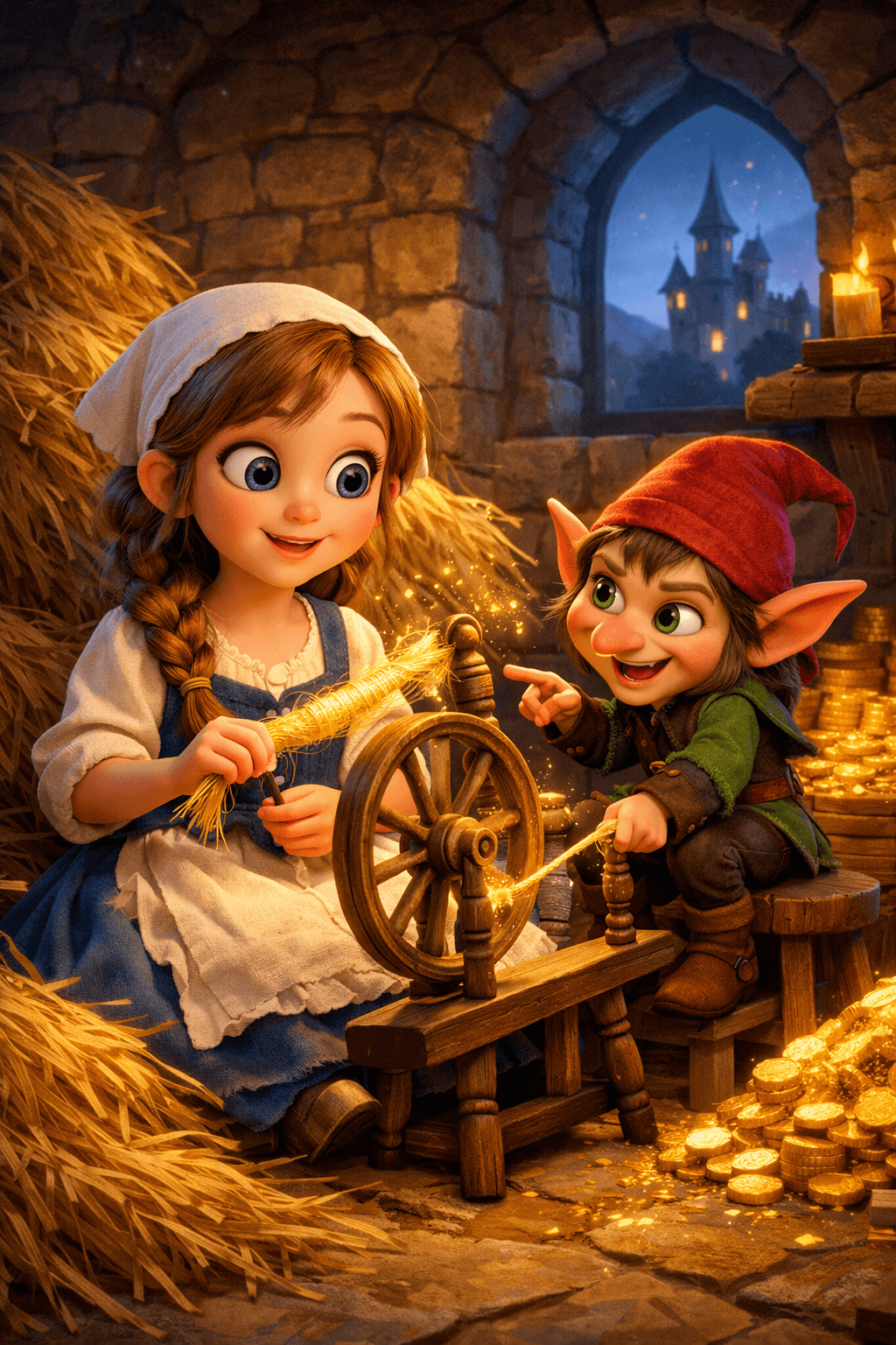 A Rainha e Rumpelstiltskin: Aventura Mágica