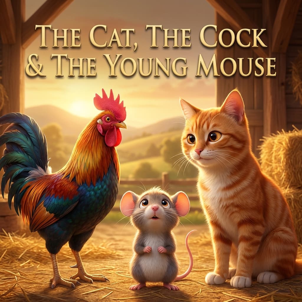 The Cat, the Cock, and the Young Mouse