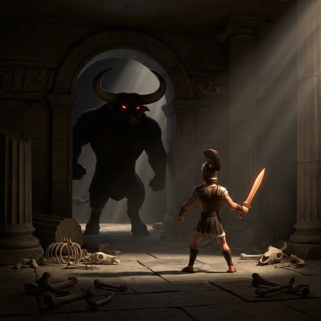 Theseus and the Minotaur: Terror in the Labyrinth