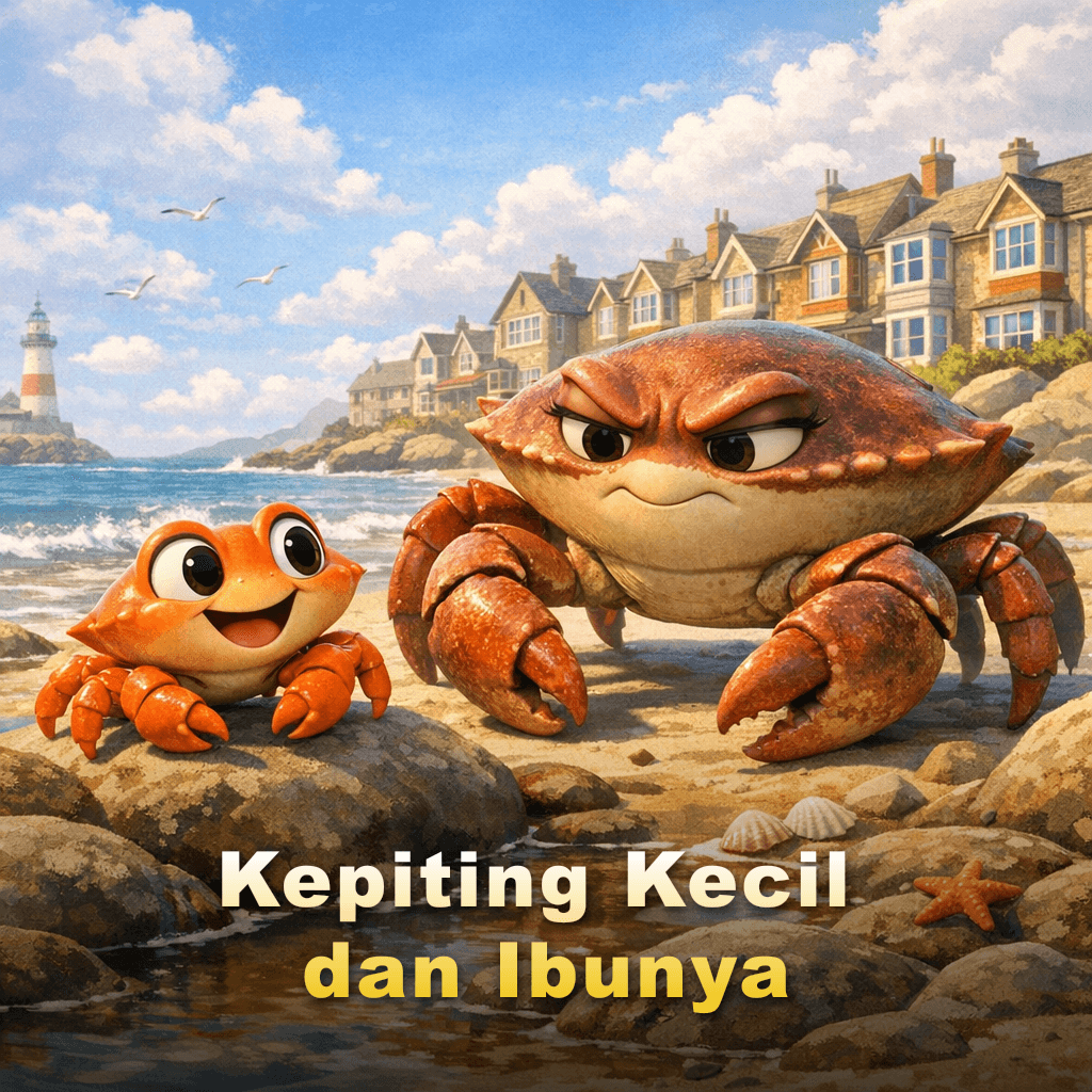 Kepiting Kecil dan Ibunya