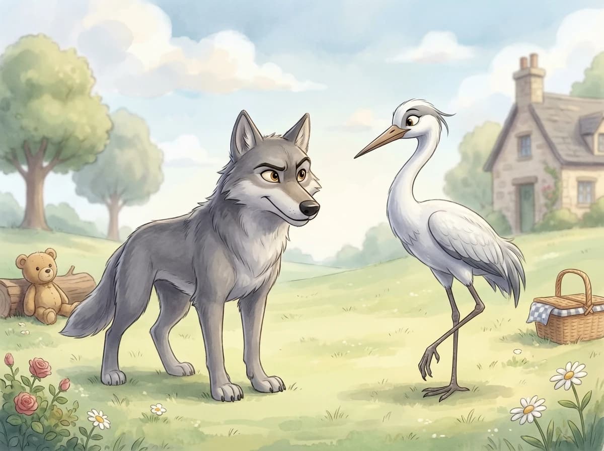 Волк и Журавль